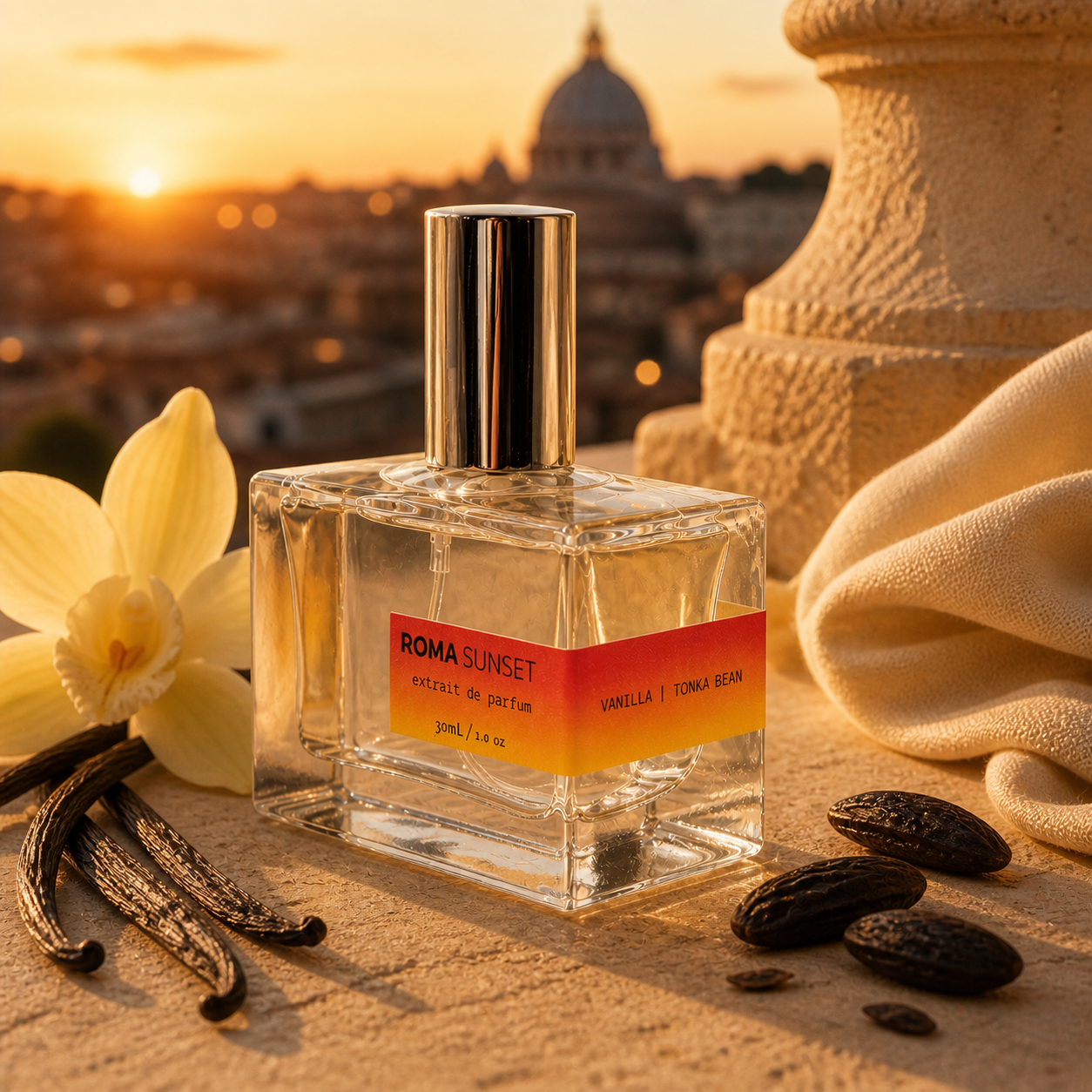 Roma Sunset Dark Vanilla | Pear | Tonka Bean