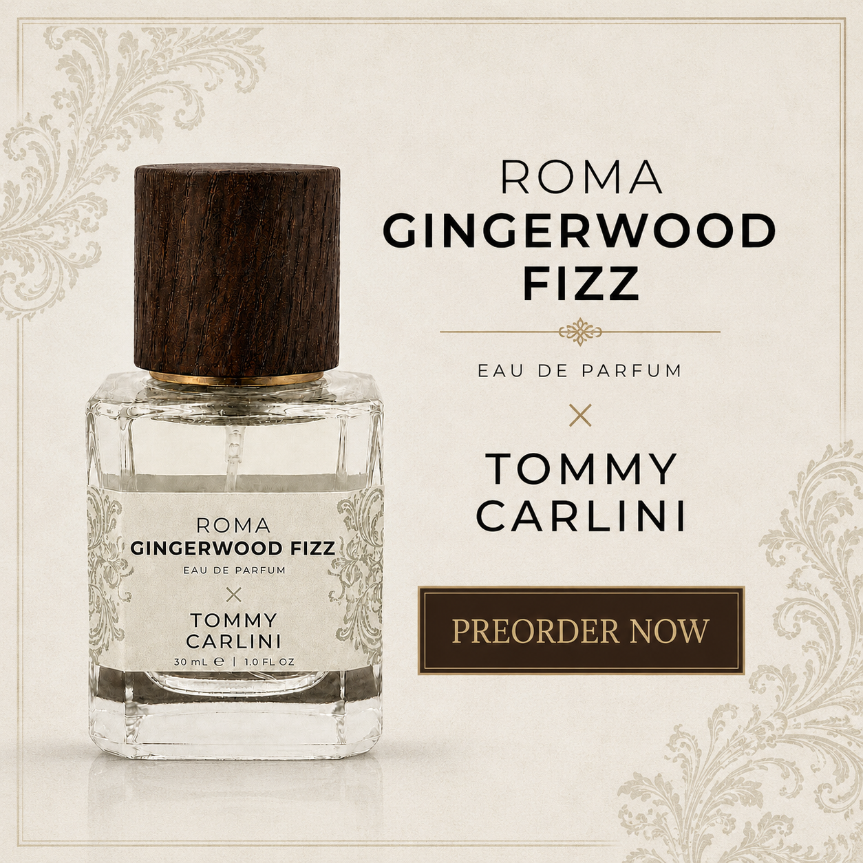 Roma Gingerwood Fizz 30mL PREORDER NOW | Ship Date TBA