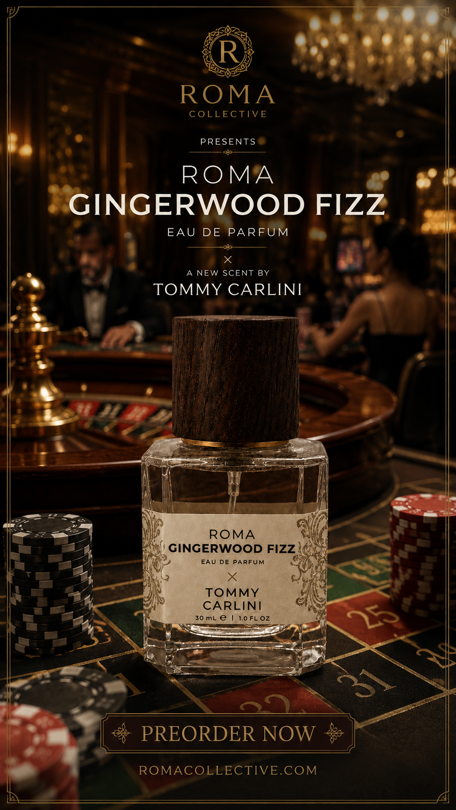 Roma Gingerwood Fizz 30mL PREORDER NOW | Ship Date TBA