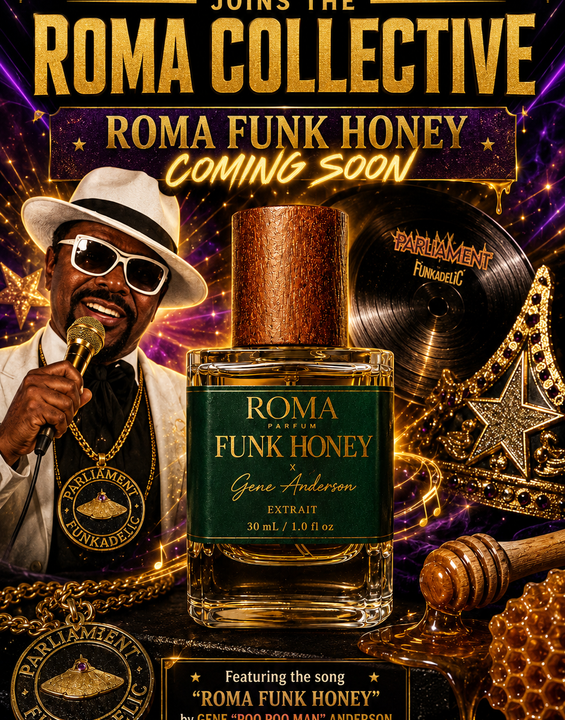 Gene “Poo Poo Man” Anderson X Roma Funk Honey 30mL (PREORDER | SIGNED BOXES)