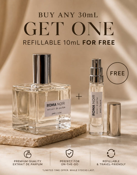 Roma Parfum • 30mL + Free Refillable 10mL Travel Spray Bundle