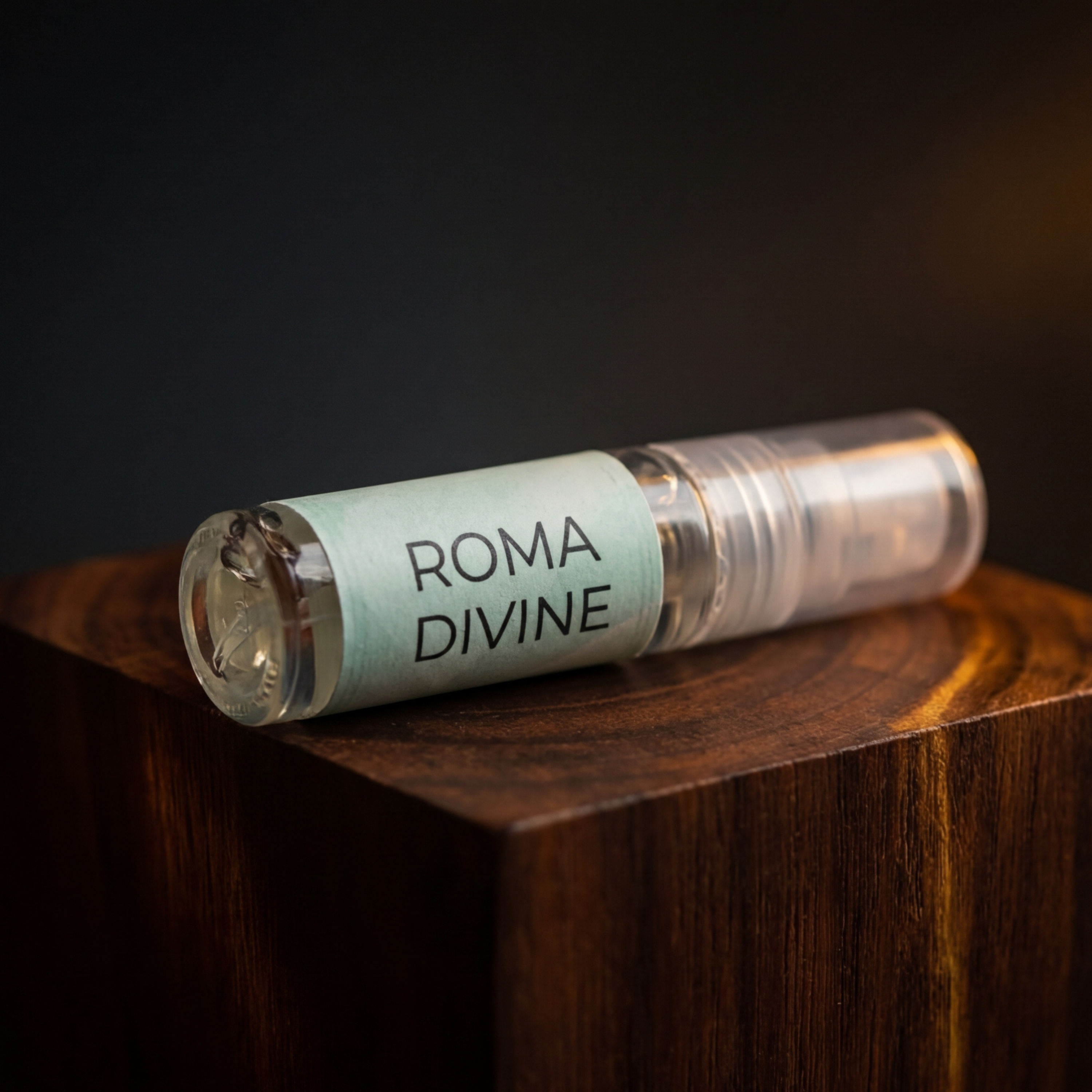 Roma Divine 2mL Extrait de Parfum Sample (40% Oil) – Unisex Mint, Vanilla & Wood